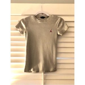 🤍 Gray Ralph Lauren Polo Shirt